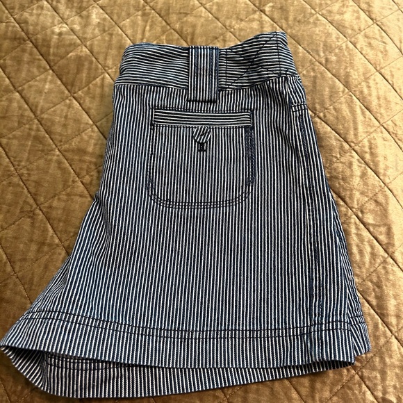 LOFT Dresses & Skirts - LOFT Blue and White A-Line Mini Skirt for Work